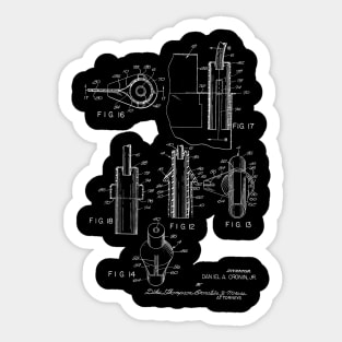 Urinary Drainage System Vintage Patent Hand Drawing Sticker